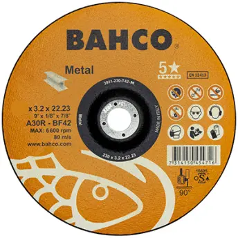 DISCO CORTE METAL 115x2,5mm 3911-115-T42-M BAHCO
