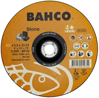DISCO CORTE PIEDRA 115x3,2mm 3912-115-T42-ST BAHCO