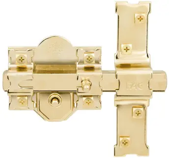 CERROJO 301RP/80 BOTON/LLAV. SEGURIDAD B/REDONDO DORADO FAC