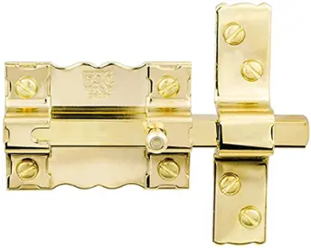 CERROJO PASADOR 300-P87 SIN BOMBILLO DORADO FAC