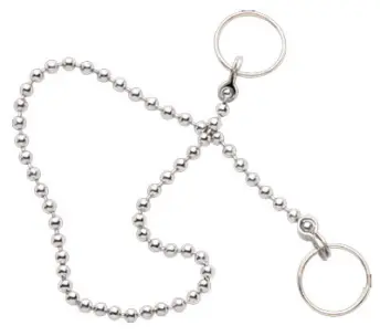 BOLSA 25 CADENA BOLAS 25cm CON ANILLA PARA LAVABO 85103 CIS