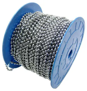 BOBINA 50mt CADENA BOLAS LAVABO CROMADA 3,2mm 6262532 INDUS