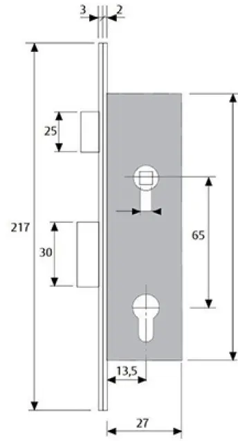 CERRADURA 220015HZ TESA