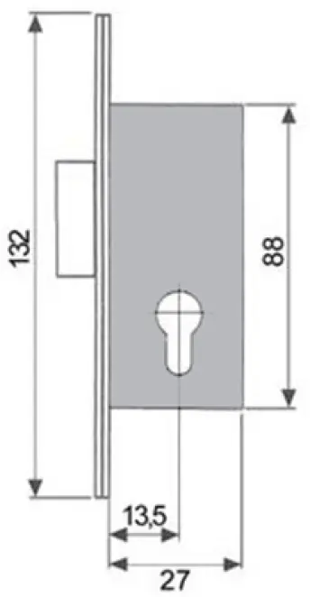 CERRADURA 220115HZ TESA