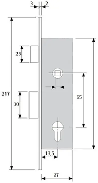 CERRADURA 220615HZ TESA