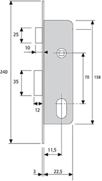 CERRADURA 222012NM TESA