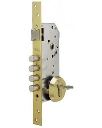 CERRADURA SEGURIDAD R100B566E 50mm T60 FRENTE ORO TESA