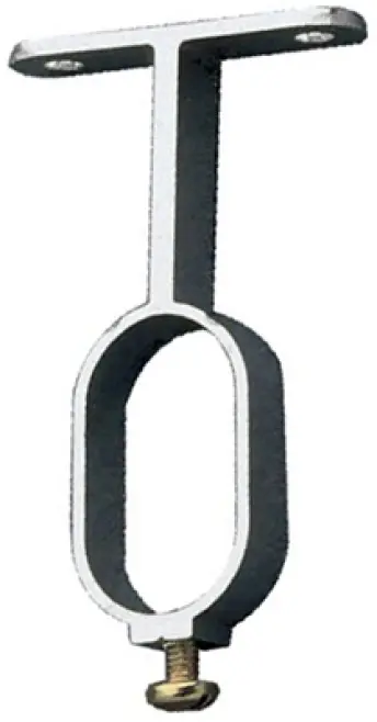 BLISTER 2 SOPORTE CENTRAL TUBO OVAL PLATA 30x15mm N8 2159 AMIG