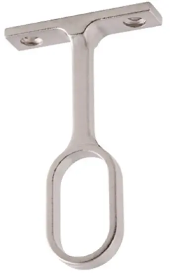 CAJA 25 SOPORTE CENTRAL TUBO OVAL 30x15 CROMO A-4002