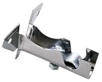 CAJA 25 SOPORTE FRENTE TUBO CROMO 16mm 73326