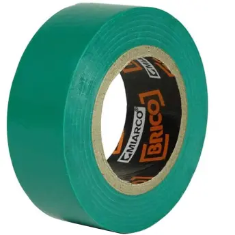 PAQ. 10 ROLLOS CINTA AISLANTE VERDE 19mm x20mt MIARCO