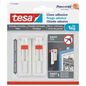 BLISTER 2 CLAVO ADHESIVO AJUSTABLE 1kg 77774 TESA