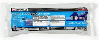 ROLLO CUBRETODO PLASTICO 2x50mt FINO 300 MIARCO
