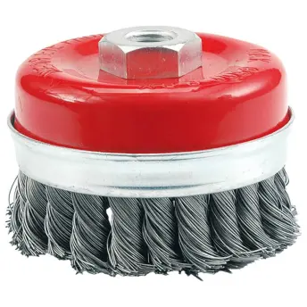 CEPILLO VASO ALAMBRE TRENZADO 100mm M14 06976 VOREL