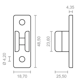 PINZA SUJECCION MANIVELA TOLDO BLANCA 10449 MICEL