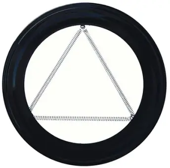 PLAFON VITRIFICADO NEGRO PARA TUBO 80mm PELLET