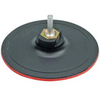 DISCO GOMA TALAD/DESBAR. 125mm VELCRO C/VASTAGO 08316 VOREL