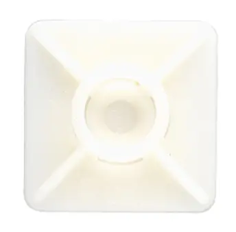 BOLSA 100 BASE BRIDA ADHESIVA BLANCA 19x19mm BBANA19 INDEX