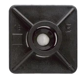 BOLSA 100 BASE BRIDA ADHESIVA NEGRA 19x19mm BBANE19 INDEX
