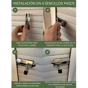 BLISTER 2 PINZAS PERSIANA SEGURIDAD INTRUSOS 5202