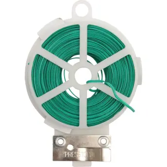 ROLLO 50mt ALAMBRE JARDIN PLANO VERDE + CUTTER 88806 FLO