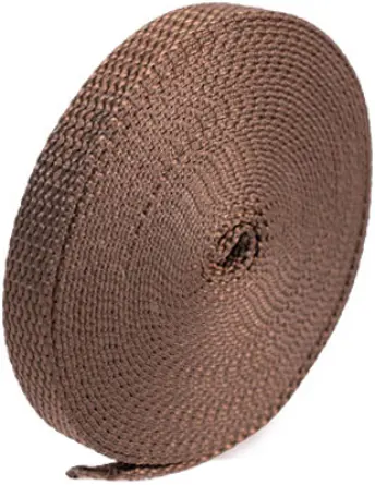 ROLLO 6mt CINTA PERSIANA MARRON/BRONCE 14mm