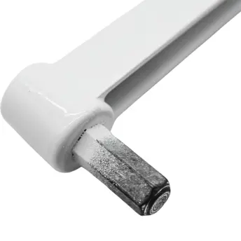 MANIVELA TORNO PERSIANA BLANCA HEXAGONO 9mm 70090018