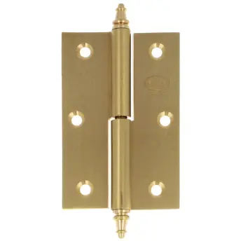 CAJA 10 BISAGRAS 1007 LATON PUL. 80x60mm DCHA 3023 AMIG