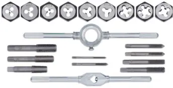 JUEGO 20pcs MACHOS Y TERRAJAS ROSCAR M3-M12 KRTH01001/KRT001120