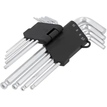 JUEGO 9 LLAVES ALLEN CON BOLA CLIP 2-10mm 56477 VOREL
