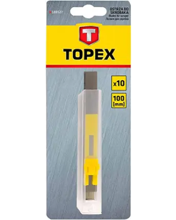 BLISTER 10 RECAMBIO HOJA RASQUETA PROF 100mm 18B527 TOPEX