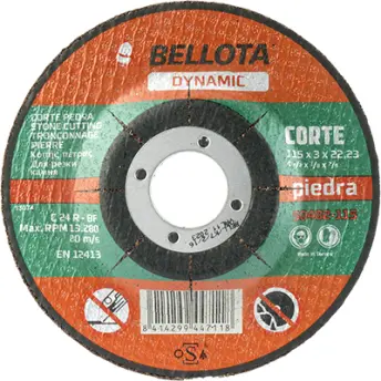 DISCO CORTE PIEDRA 115x3mm 50482 DYNAMIC BELLOTA