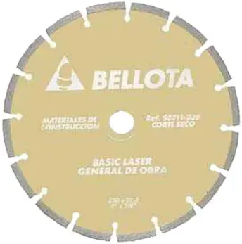 DISCO DIAMANTE BASIC LASER SEGMENTADO 115mm 50711 BELLOTA