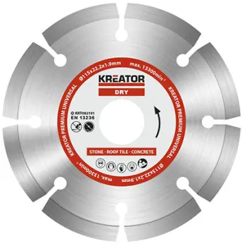 DISCO DIAMANTE GENERAL OBRA 115mm SEGMENTADO 082101 KREATOR