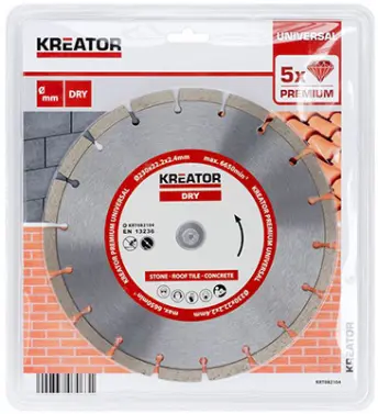 DISCO DIAMANTE GENERAL OBRA 115mm SEGMENTADO 082101 KREATOR