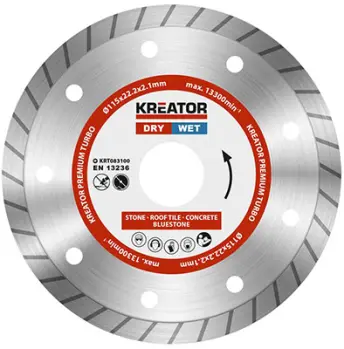 DISCO DIAMANTE TURBO 115mm CONTINUO KRT083100 KREATOR