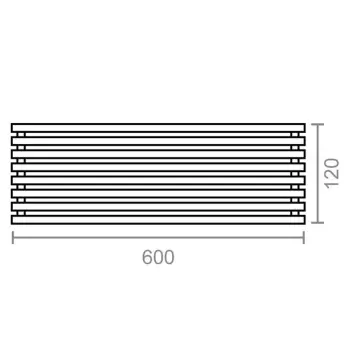 REJILLA VENTILACION FRIGO-HORNO 8 ELEMENTOS BLANCA 60x12cm 94511