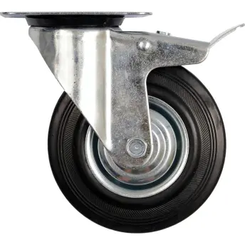 RUEDA GIRATORIA CON FRENO 100mm 87322