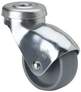 RUEDA ZIN 25mm SENCILLA TORNILLO PASANTE 1-0237