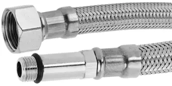 JUEGO 2 LATIGUILLOS MONOMANDO INOX 35cm H 3/8´ M10 14199