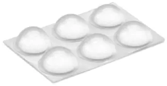 BLISTER 6 GOTA SILICONA TRANSPARENTE 16mm 4052-2 INOFIX