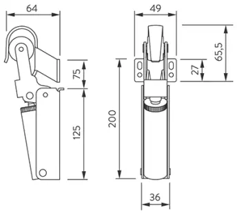 RETENEDOR PUERTA HIDRAULICO REF 2 BLANCO 80kg JUSTOR