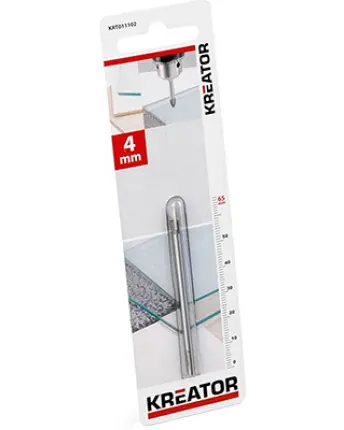 BROCA PARA CRISTAL Y CERAMICA 4x65mm 011102 KREATOR