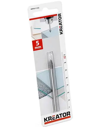 BROCA PARA CRISTAL Y CERAMICA 5x68mm 011103 KREATOR