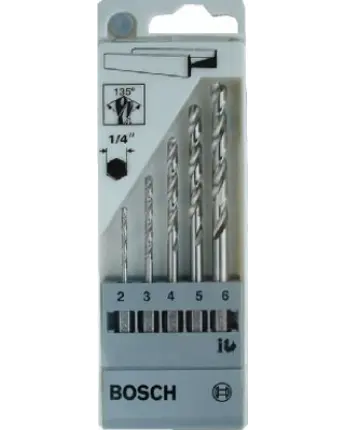 JUEGO 5 BROCAS METAL UNEO 2-3-4-5-6mm BOSCH
