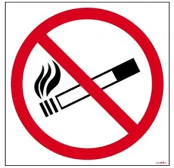 SEÑAL ADH. PROHIBIDO FUMAR 10x10cm RD46652