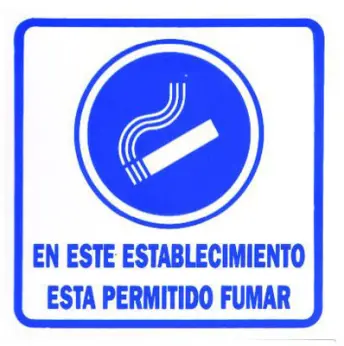 SE PERMITE FUMAR EN ESTE ESTABLEC.R.1071