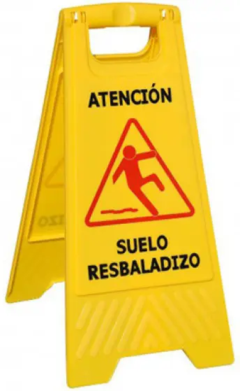 CABALLETE SEÑAL SUELO MOJADO 62cm 91033